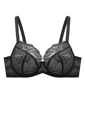 Understance Yara FlexWire Unpadded Demi Lift Bra black 36DDD